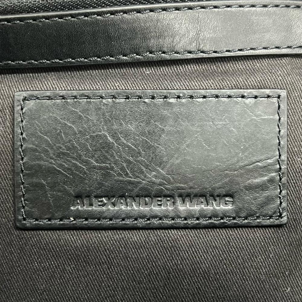 Alexander Wang アレキサンダーワン リュック ウォーリー バックパック レザー ブラック 黒 ブラック金具 メンズ【中古品】