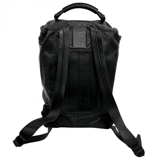 Alexander Wang アレキサンダーワン リュック ウォーリー バックパック レザー ブラック 黒 ブラック金具 メンズ【中古品】