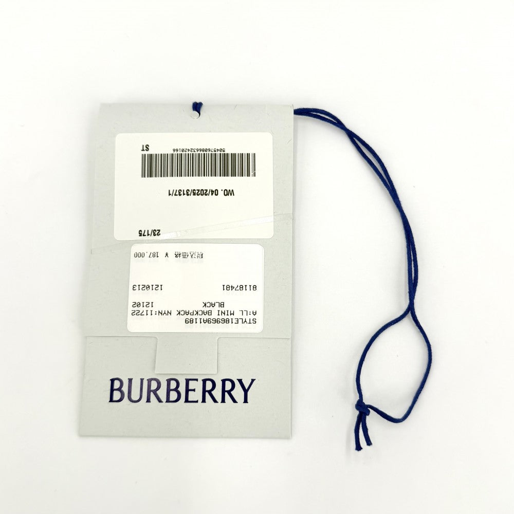【開店SALE】 BURBERRY バーバリー リュック キルティング ミニ ホースシュー バックパック ノバチェック 8118748 ナイロン ブラック 黒 ベージュ ゴールド金具 レディース【中古品】
