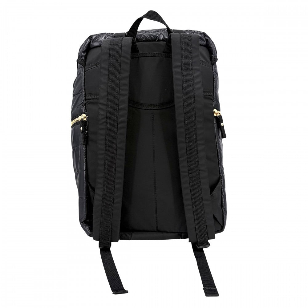 MONCLER モンクレール リュック バックパック ナイロン ブラック 黒 ゴールド金具 メンズ【中古品】