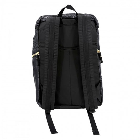 MONCLER モンクレール リュック バックパック ナイロン ブラック 黒 ゴールド金具 メンズ【中古品】