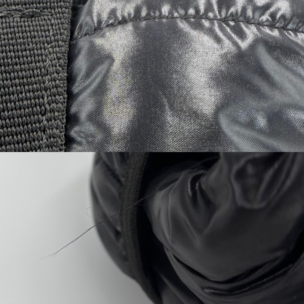 MONCLER モンクレール リュック バックパック ナイロン ブラック 黒 ゴールド金具 メンズ【中古品】