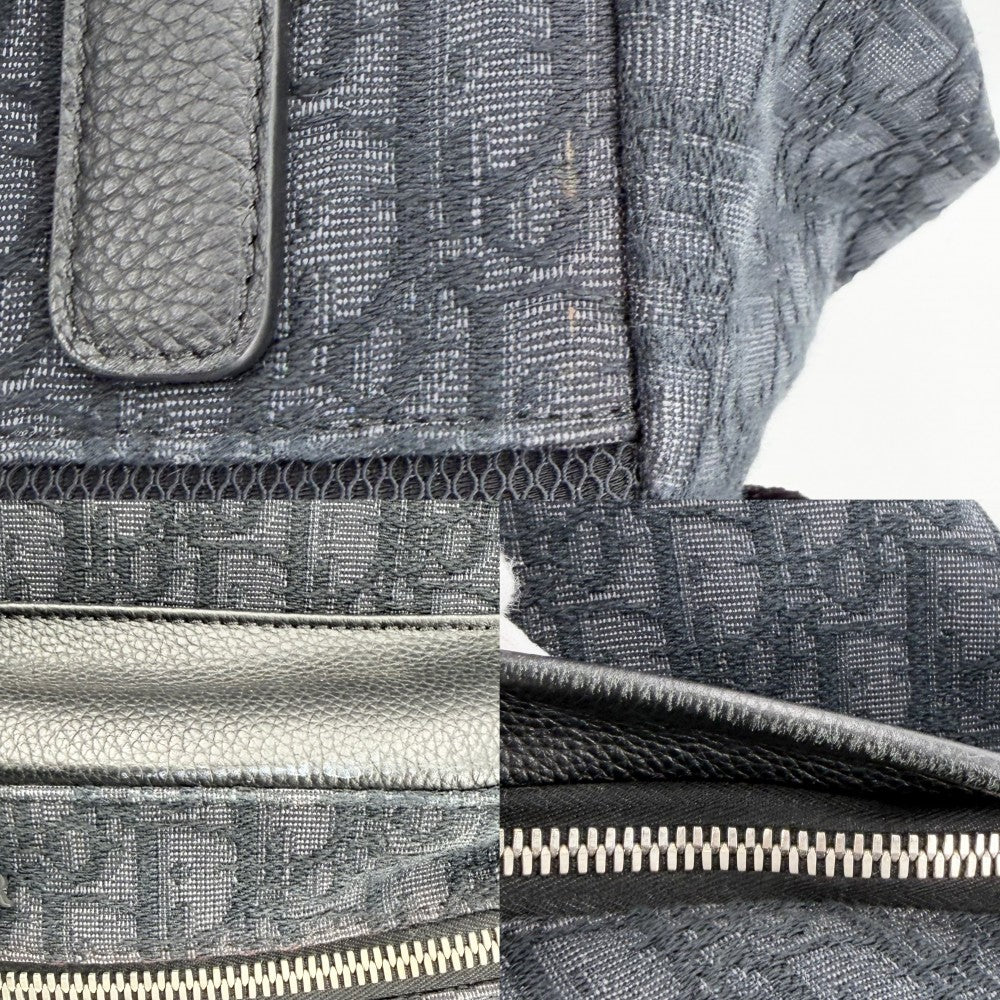 DIOR HOMME ディオール・オム リュック オブリーク Rider バックパック トラベル かばん 鞄 1VOBA088YKY ディオールオブリークジャカード ネイビー 紺 ブラック 黒 シルバー金具 ユニセックス【中古品】