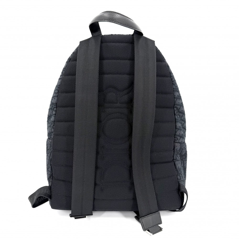 DIOR HOMME ディオール・オム リュック オブリーク Rider バックパック トラベル かばん 鞄 1VOBA088YKY ディオールオブリークジャカード ネイビー 紺 ブラック 黒 シルバー金具 ユニセックス【中古品】