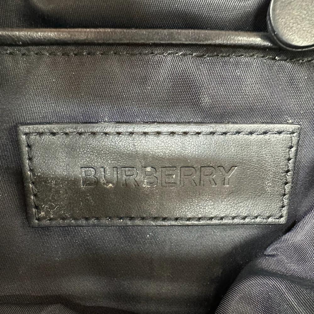 BURBERRY バーバリー リュック TBモノグラム バックパック 8011638 ナイロン ベージュ ホワイト 白 ゴールド金具 レディース【中古品】