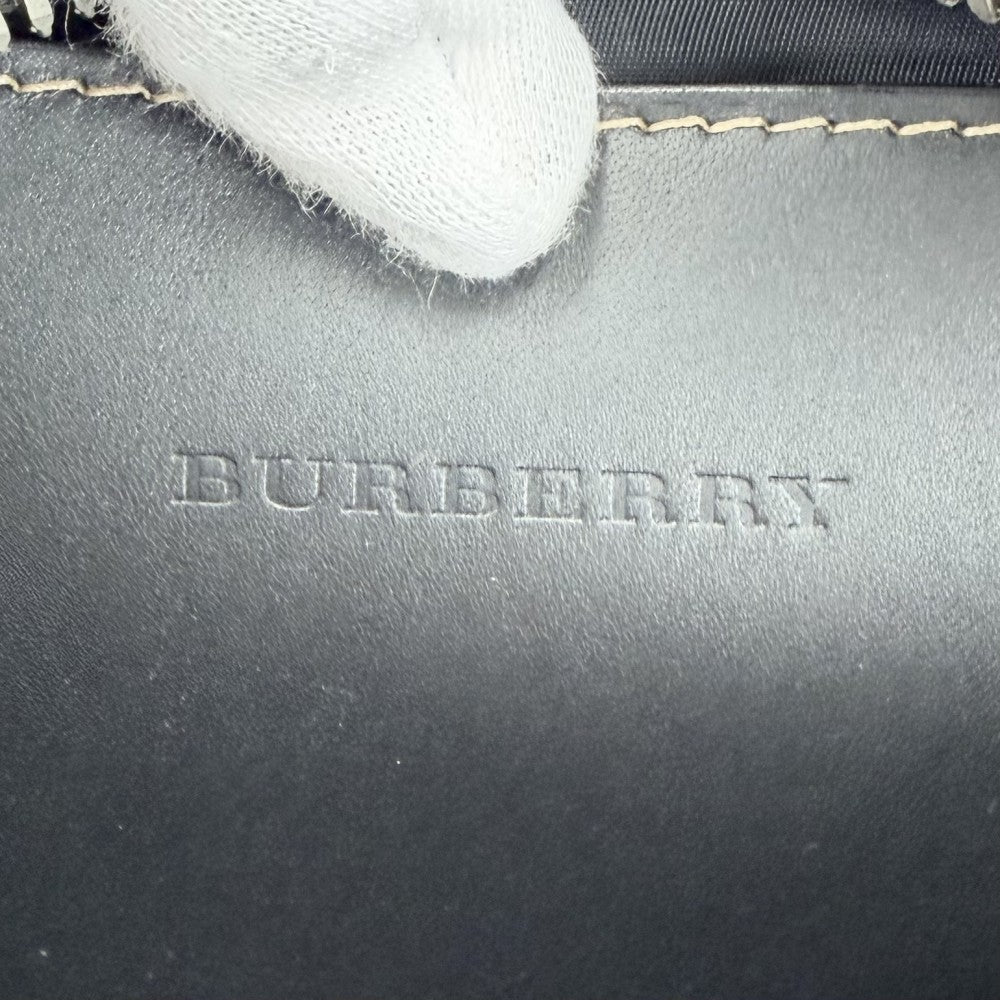 【開店SALE】 BURBERRY バーバリー ボディバッグ ヴィンテージチェック ベルトバッグ ウエストポーチ 8005521 ナイロン ベージュ ブラック 黒 ブラック金具 メンズ【中古品】