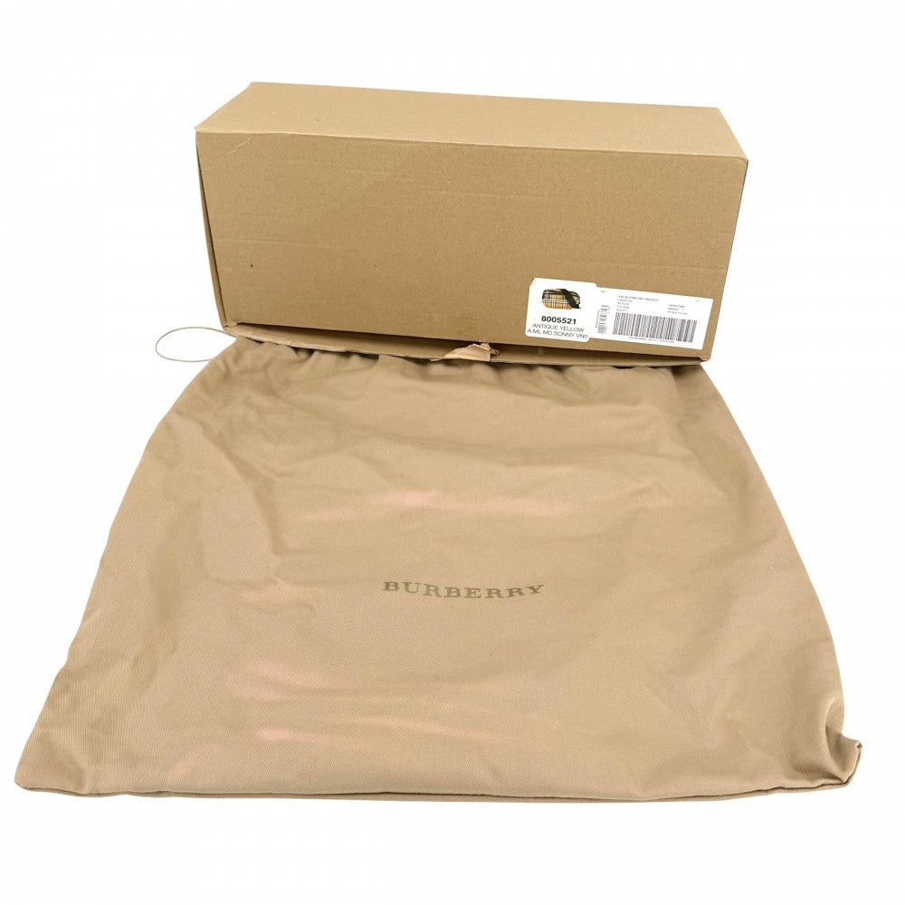 【開店SALE】 BURBERRY バーバリー ボディバッグ ヴィンテージチェック ベルトバッグ ウエストポーチ 8005521 ナイロン ベージュ ブラック 黒 ブラック金具 メンズ【中古品】