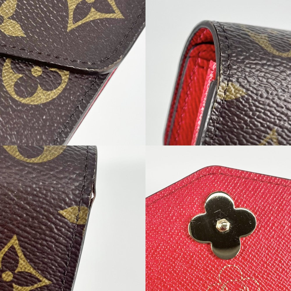 LOUIS VUITTON ルイヴィトン 長財布 ヴィヴィエンヌ ポルトフォイユ サラ NM ロングウォレット キャンディファクトリー M12207 モノグラムキャンバス ブラウン 茶 レッド 赤 ゴールド金具 レディース【中古品】