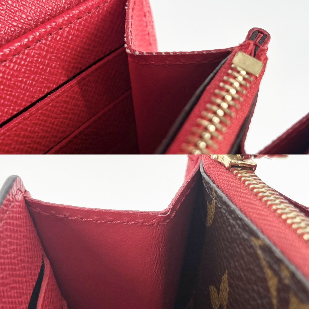 LOUIS VUITTON ルイヴィトン 長財布 ヴィヴィエンヌ ポルトフォイユ サラ NM ロングウォレット キャンディファクトリー M12207 モノグラムキャンバス ブラウン 茶 レッド 赤 ゴールド金具 レディース【中古品】