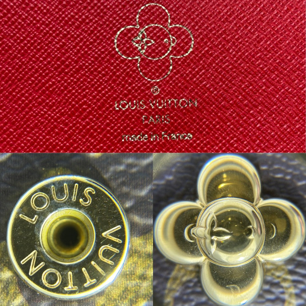 LOUIS VUITTON ルイヴィトン 長財布 モノグラム ポルトフォイユサラNM ロングウォレット キャンディファクトリー ヴィヴィエンヌ M12207 レッド 赤 ブラウン 茶 ゴールド金具 レディース【中古品】