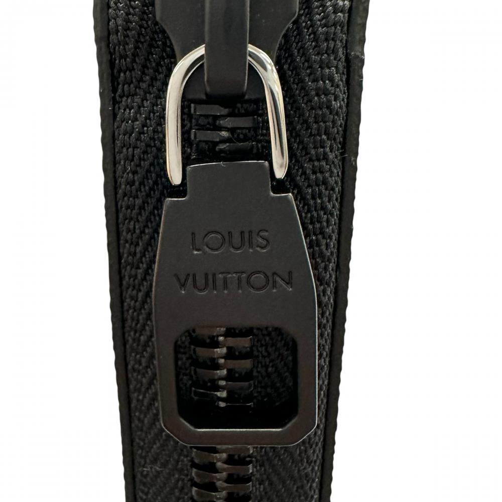 LOUIS VUITTON ルイヴィトン 長財布 ジッピー・ウォレット ホリゾンタル M28048 レザー モノグラム･ミッドナイト キャンバス ブラック 黒 ブラック金具 メンズ 約420g【中古品】