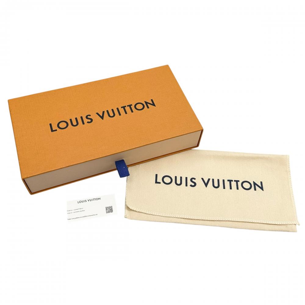 LOUIS VUITTON ルイヴィトン 長財布 ジッピー・ウォレット ホリゾンタル M28048 レザー モノグラム･ミッドナイト キャンバス ブラック 黒 ブラック金具 メンズ 約420g【中古品】