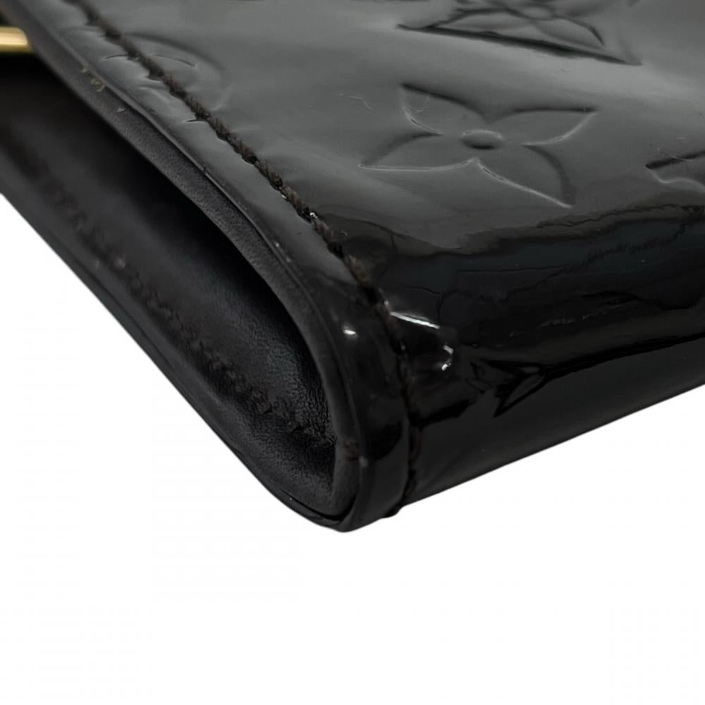 LOUIS VUITTON ルイヴィトン 長財布 ヴェルニ サンセット・ブルーバード モノグラム M93542 パテントレザー ブラウン 茶 レディース 約240g【中古品】