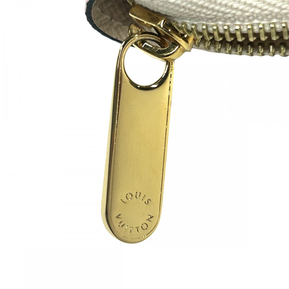 LOUIS VUITTON ルイヴィトン コインケース ワイルドアットハート ジッピーコインパース 小銭入れ ミニ財布 小物 モノグラム M80677 アイボリー ゴールド金具 レディース【中古品】