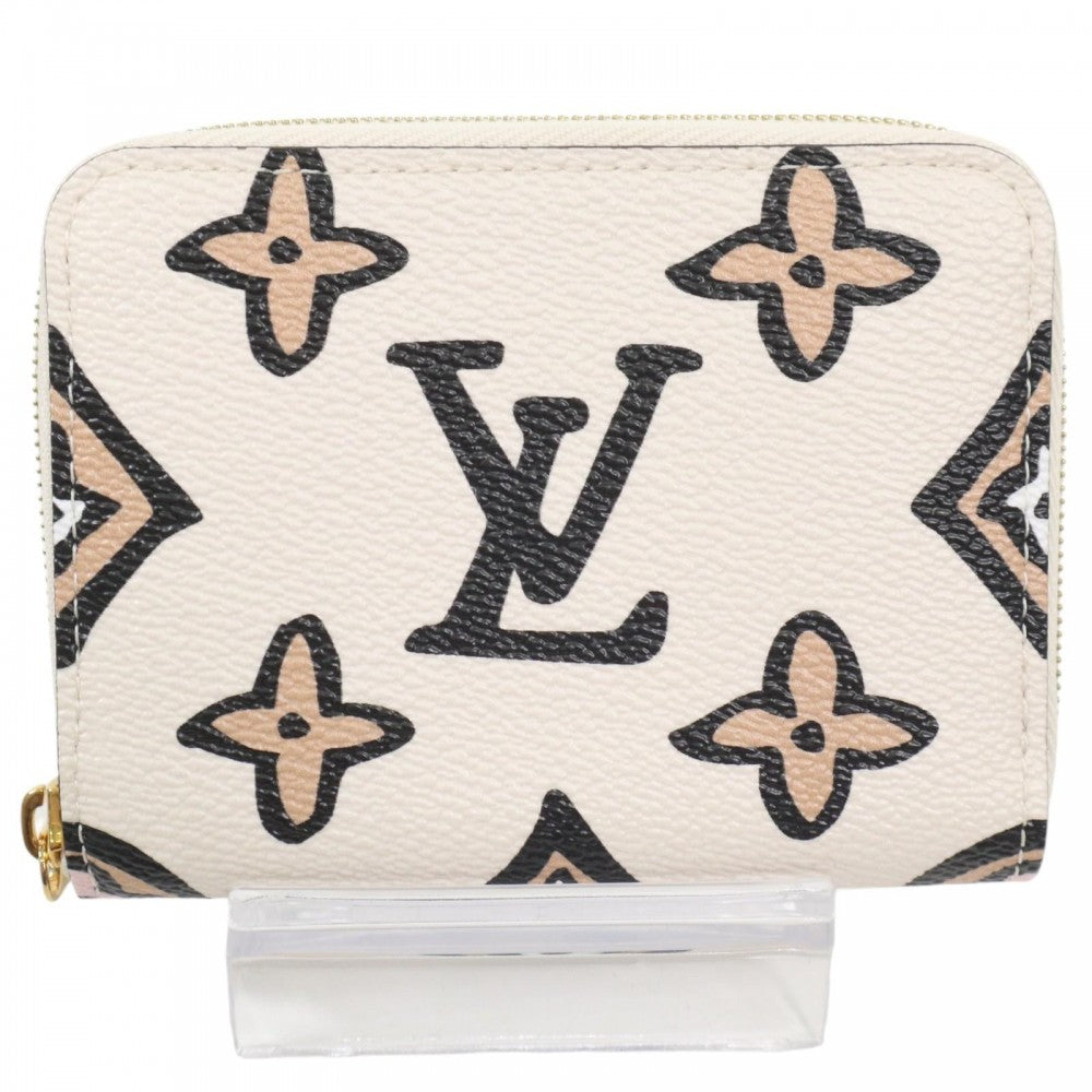 LOUIS VUITTON ルイヴィトン コインケース ワイルドアットハート ジッピーコインパース 小銭入れ ミニ財布 小物 モノグラム M80677 アイボリー ゴールド金具 レディース【中古品】