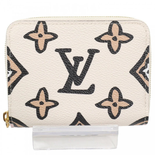 LOUIS VUITTON ルイヴィトン コインケース ワイルドアットハート ジッピーコインパース 小銭入れ ミニ財布 小物 モノグラム M80677 アイボリー ゴールド金具 レディース【中古品】