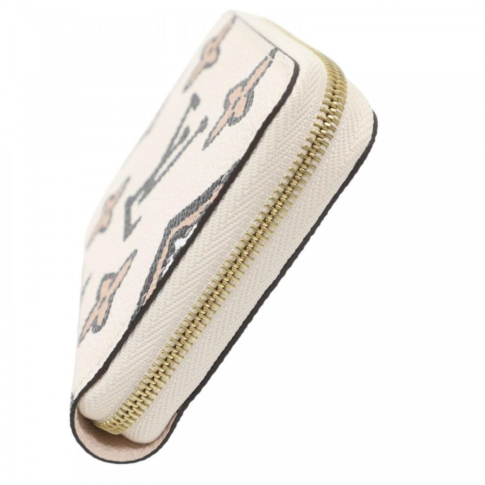 LOUIS VUITTON ルイヴィトン コインケース ワイルドアットハート ジッピーコインパース 小銭入れ ミニ財布 小物 モノグラム M80677 アイボリー ゴールド金具 レディース【中古品】
