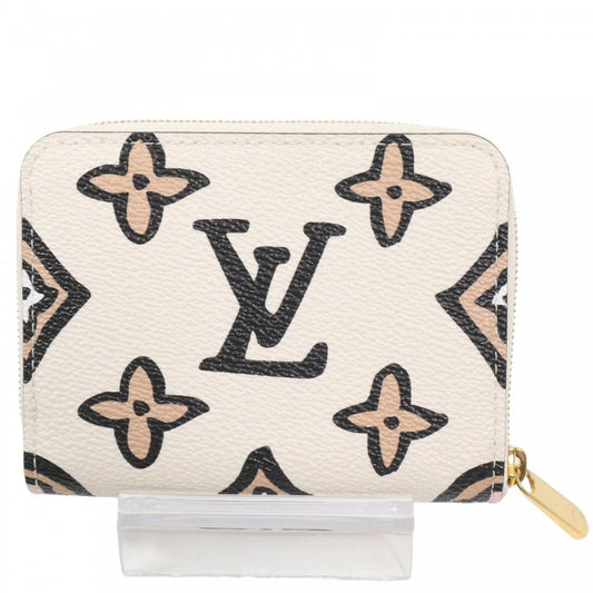 LOUIS VUITTON ルイヴィトン コインケース ワイルドアットハート ジッピーコインパース 小銭入れ ミニ財布 小物 モノグラム M80677 アイボリー ゴールド金具 レディース【中古品】