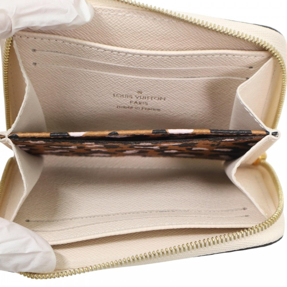 LOUIS VUITTON ルイヴィトン コインケース ワイルドアットハート ジッピーコインパース 小銭入れ ミニ財布 小物 モノグラム M80677 アイボリー ゴールド金具 レディース【中古品】