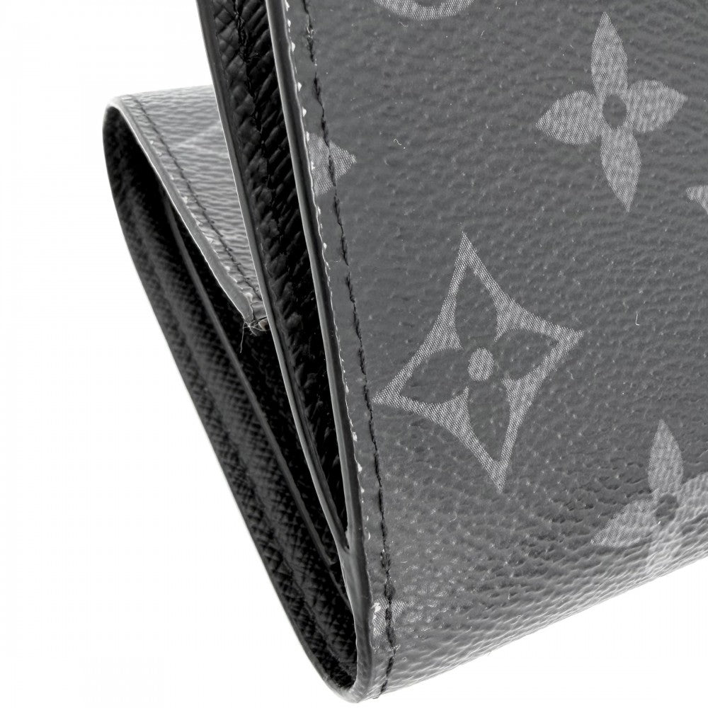 LOUIS VUITTON ルイヴィトン 三つ折り財布 モノグラムエクリプス ヴィクター･ウォレット ミニウォレット ミニ財布 コンパクトウォレット M12598 ブラック 黒 シルバー金具 メンズ【中古品】