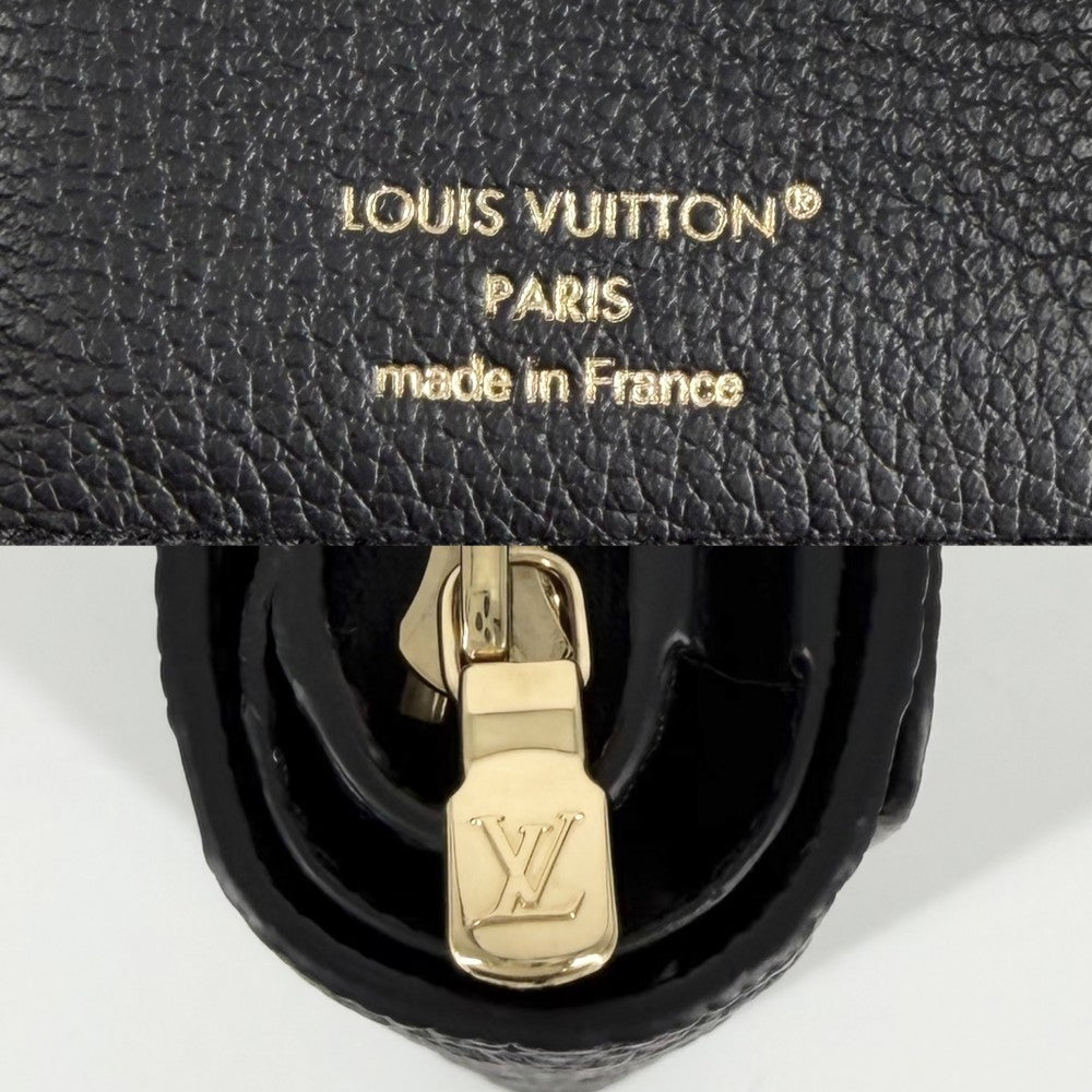 LOUIS VUITTON ルイヴィトン 二つ折り財布 モノグラムアンプラント ポルトフォイユクレア ミニウォレット ミニ財布 ブラック 黒 M80151 ノワール ゴールド金具 レディース【中古品】