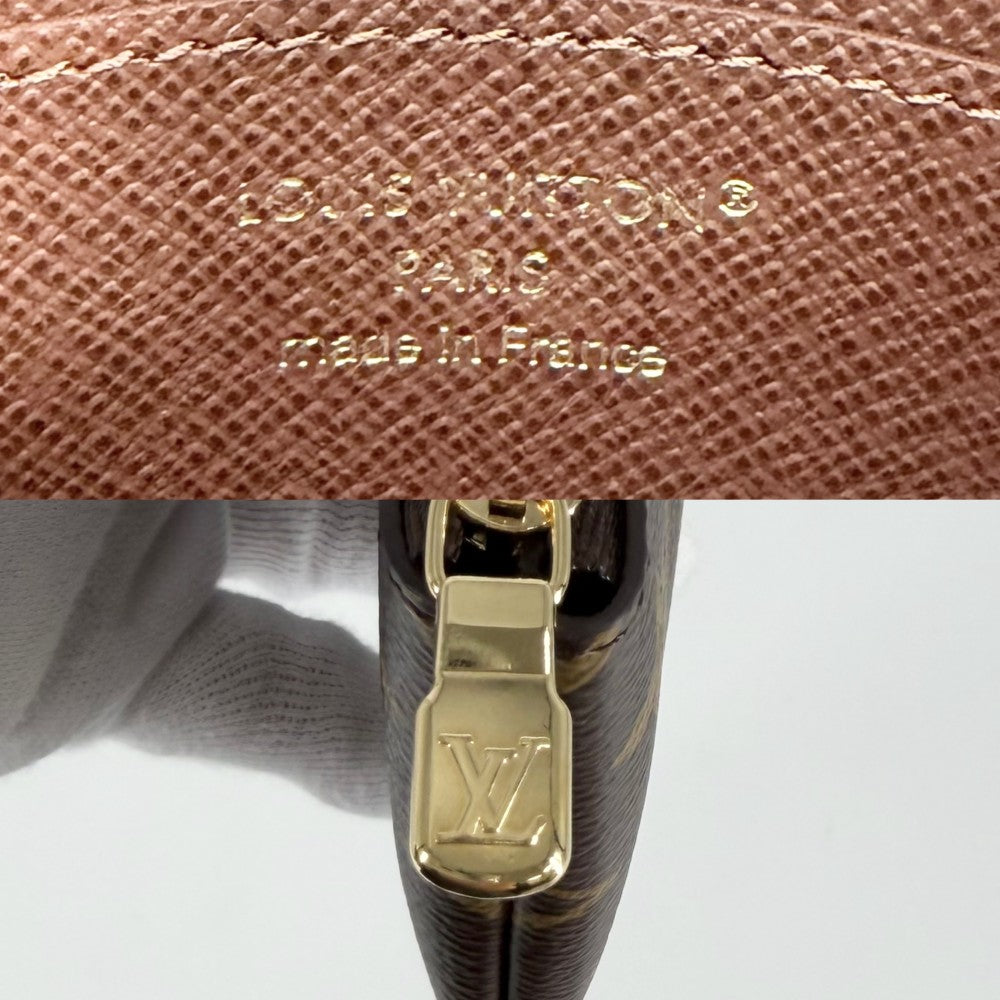 LOUIS VUITTON ルイヴィトン カードケース カード＆キーケース ポシェット･クレ 定期入れ 小物 M13559 モノグラムキャンバス ブラウン 茶 ユニセックス【中古品】