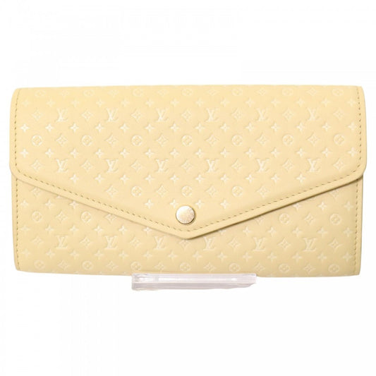 【開店SALE】 LOUIS VUITTON ルイヴィトン 長財布 ナノモノグラム ポルトフォイユサラNM ロングウォレット 日本限定 イエロー M82231 ジョーヌ ゴールド金具 レディース【中古品】