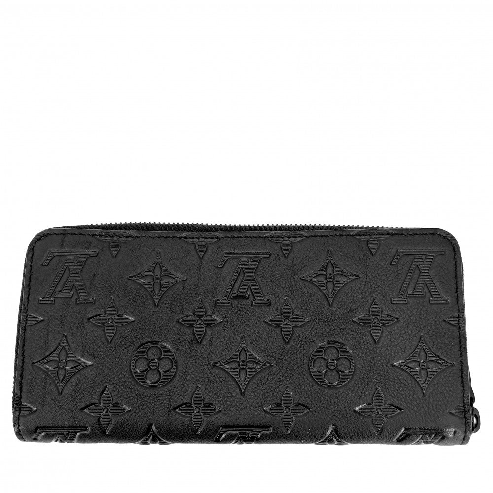 【開店SALE】 LOUIS VUITTON ルイヴィトン 長財布 モノグラムシャドウ ジッピーウォレット ホリゾンタル ロングウォレット M80333 ブラック 黒 ブラック金具 メンズ【中古品】