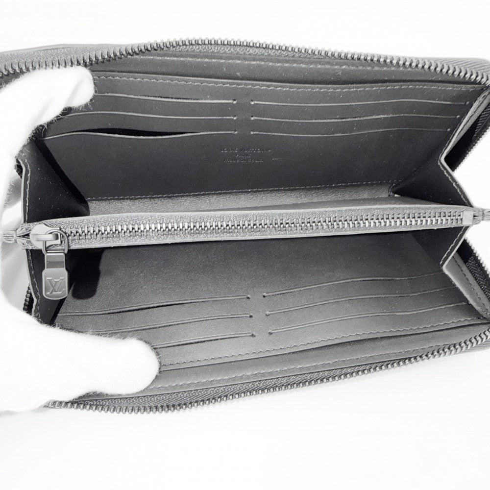 【開店SALE】 LOUIS VUITTON ルイヴィトン 長財布 モノグラムシャドウ ジッピーウォレット ホリゾンタル ロングウォレット M80333 ブラック 黒 ブラック金具 メンズ【中古品】
