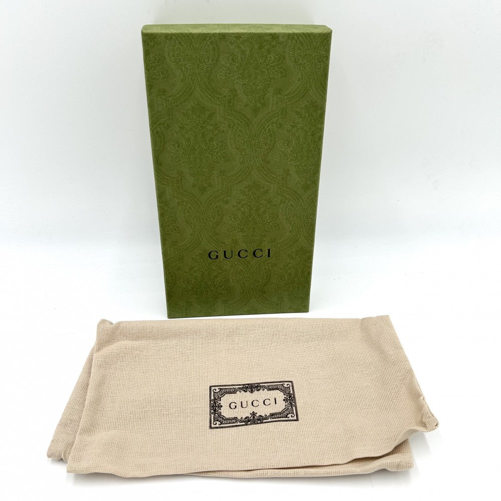 【開店SALE】 GUCCI グッチ 長財布 GGスプリーム ジップアラウンド ロングウォレット インターロッキングG 673003 ブラック 黒 シルバー金具 メンズ【中古品】