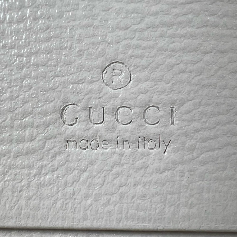 GUCCI グッチ 二つ折り財布 GGキャンバス ブラウン 茶 ゴールド金具 レディース【中古品】