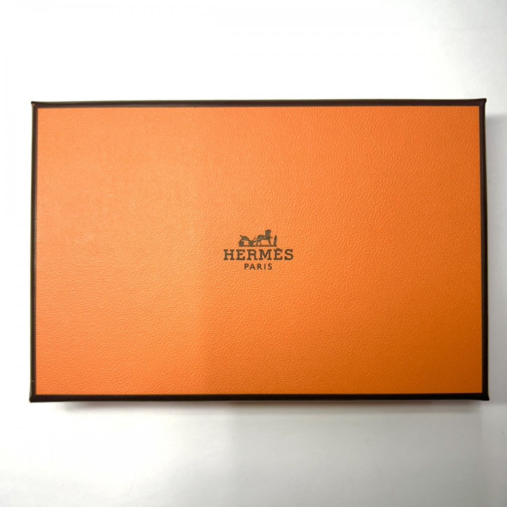 【開店SALE】 HERMES エルメス コインケース カルヴィ デュオ 小銭入れ カードケース 小物 メンズ レディース 男女兼用 B刻印 ヴォーエプソン ピンク シルバー金具 ユニセックス 2023年【中古品】