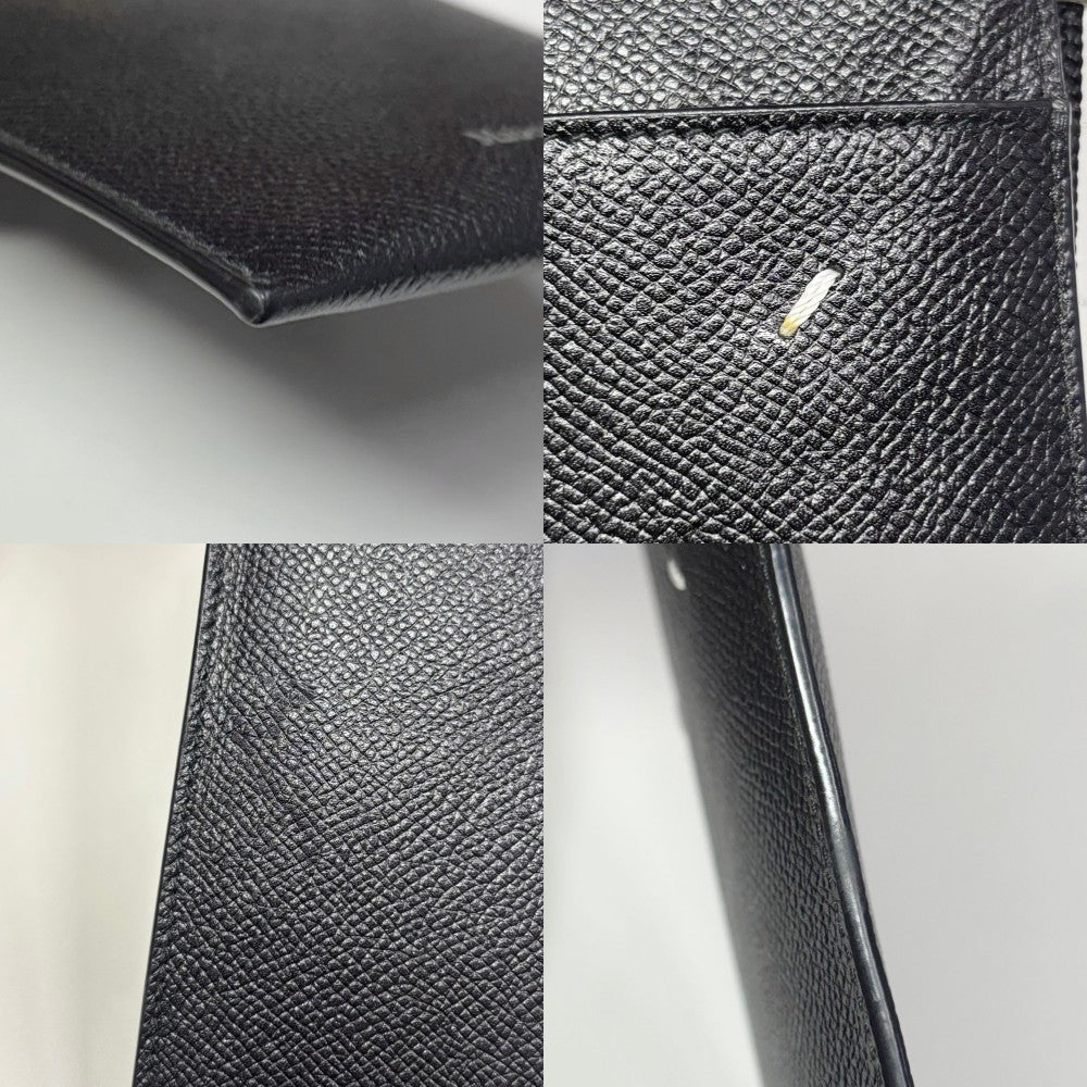ショルダーバッグ Maison Margiela メゾンマルジェラ スマートフォンポーチ フォンケース S55UI0207 ブラック 黒 シルバー金具 レディース【中古品】