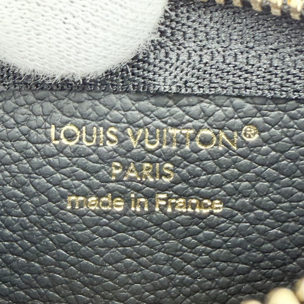 LOUIS VUITTON ルイヴィトン キーケース モノグラムアンプラント ポシェットクレ コインケース キーリング 小銭入れ 小物 M80885 ブラック 黒 ゴールド金具 レディース【中古品】