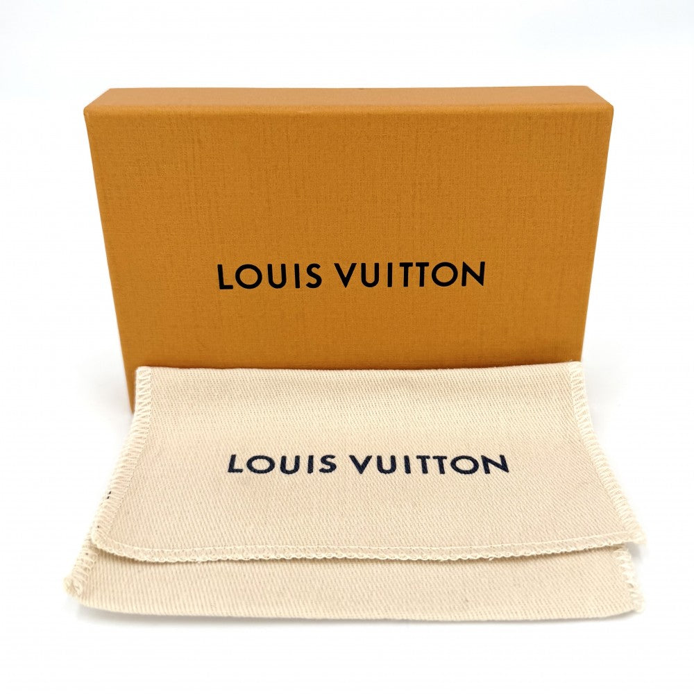 LOUIS VUITTON ルイヴィトン カードケース モノグラムアンプラント ポルトカルトLVチャーム パスケース ブラック 黒 小物 M82132 ノワール ゴールド金具 レディース【中古品】