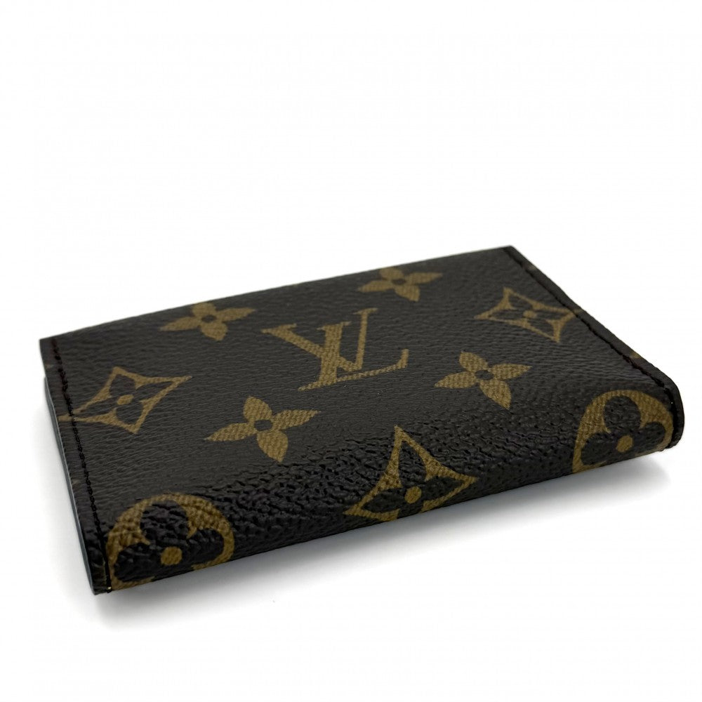LOUIS VUITTON ルイヴィトン カードケース ポルト カルト・スリム 名刺入れ 定期入れ 小物 M26002 モノグラムキャンバス ブラウン 茶 メンズ【中古品】