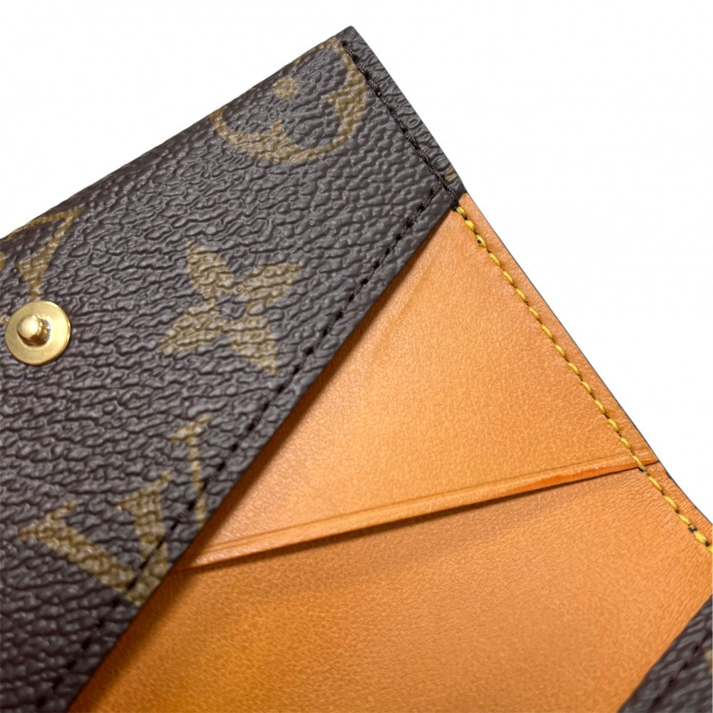 LOUIS VUITTON ルイヴィトン カードケース ポルト カルト・スリム 名刺入れ 定期入れ 小物 M26002 モノグラムキャンバス ブラウン 茶 メンズ【中古品】