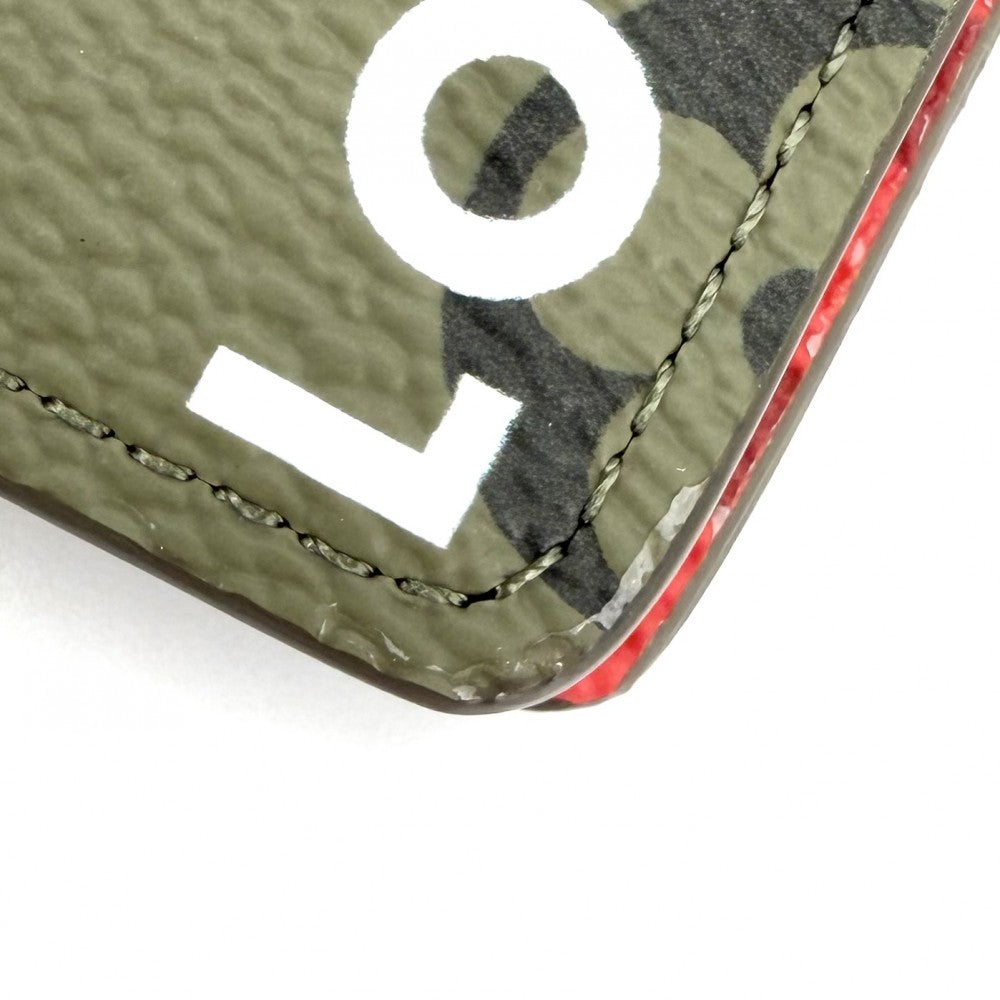 LOUIS VUITTON ルイヴィトン カードケース モノグラムトーン オーガナイザードゥポッシュ 名刺入れ 定期入れ 小物 M82797 カーキ オレンジ メンズ【中古品】