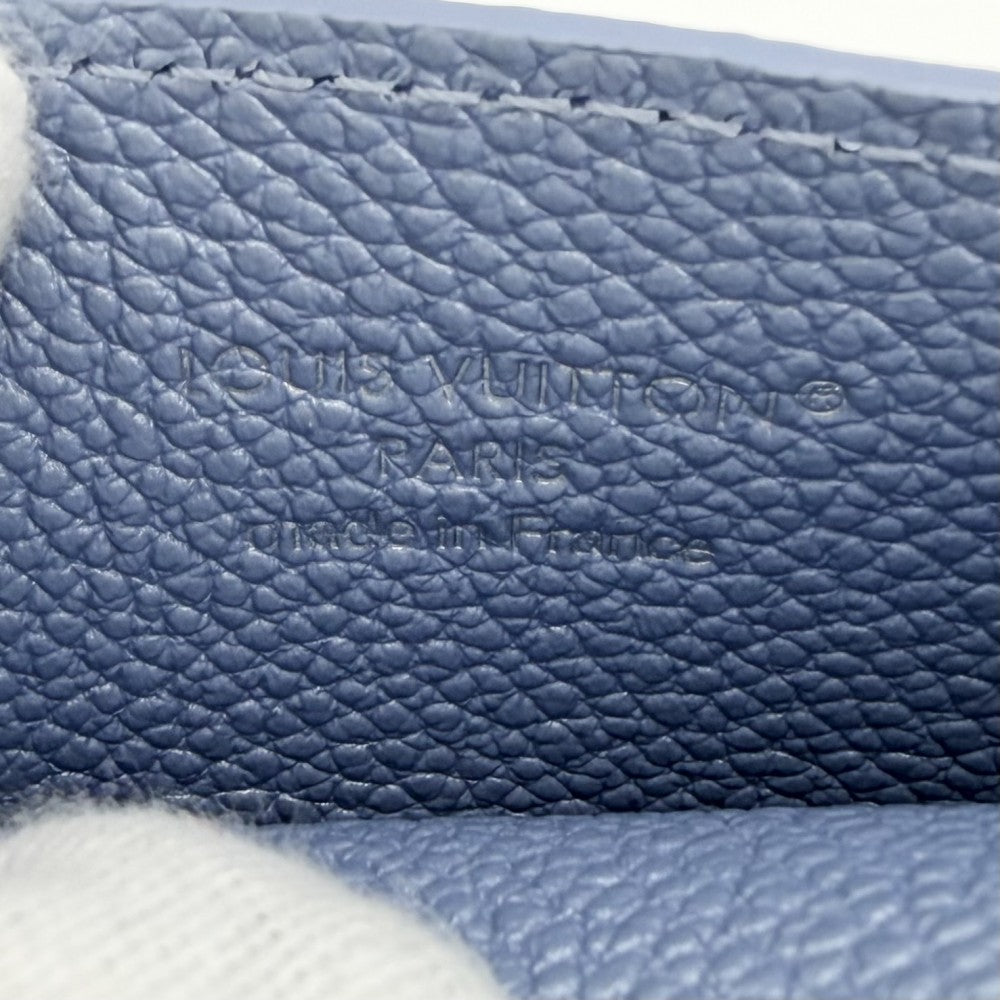 【開店SALE】 LOUIS VUITTON ルイヴィトン カードケース モノグラムアンプラント ポルトカルトLVチャーム パスケース ブルー 小物 M26523 ブルーフロスト シルバー金具 レディース【中古品】