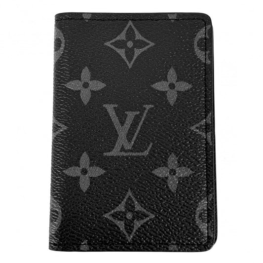 LOUIS VUITTON ルイヴィトン カードケース モノグラムエクリプス オーガナイザードゥポッシュ 名刺入れ 定期入れ 小物 M61696 ブラック 黒 メンズ【中古品】