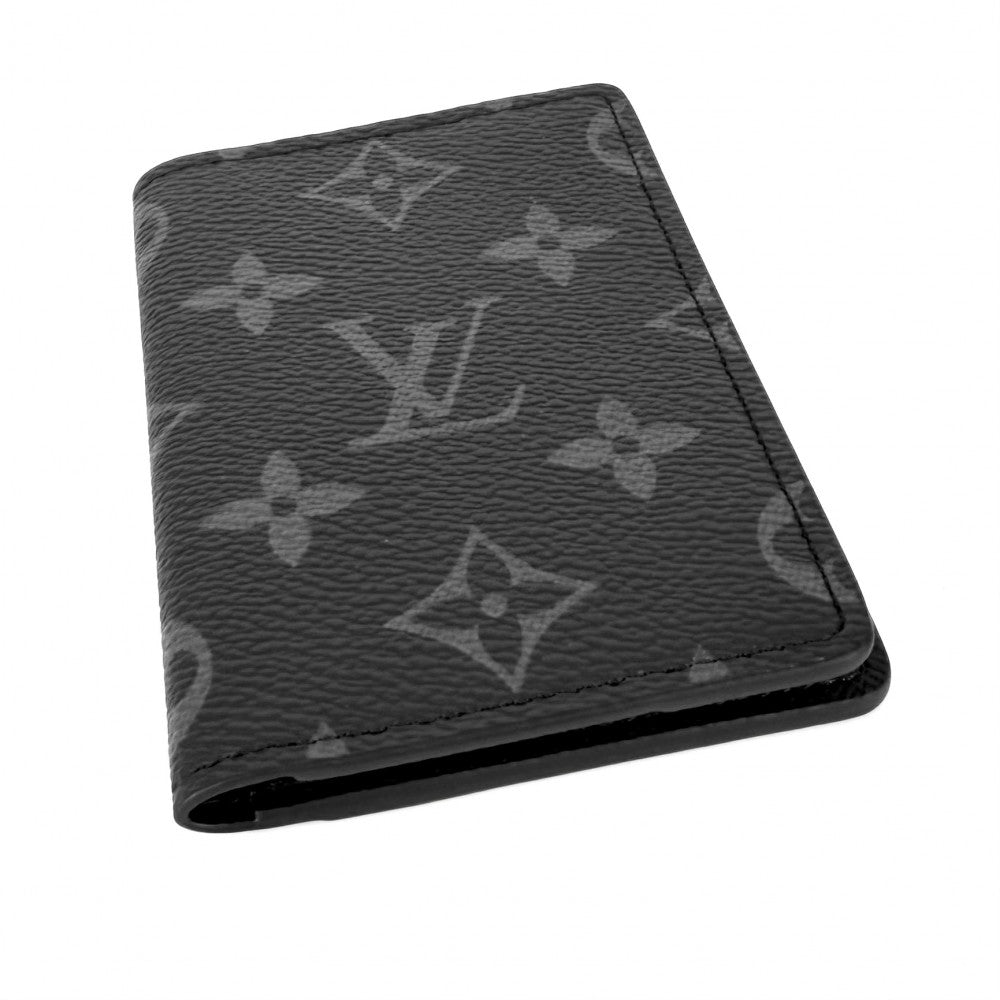 LOUIS VUITTON ルイヴィトン カードケース モノグラムエクリプス オーガナイザードゥポッシュ 名刺入れ 定期入れ 小物 M61696 ブラック 黒 メンズ【中古品】