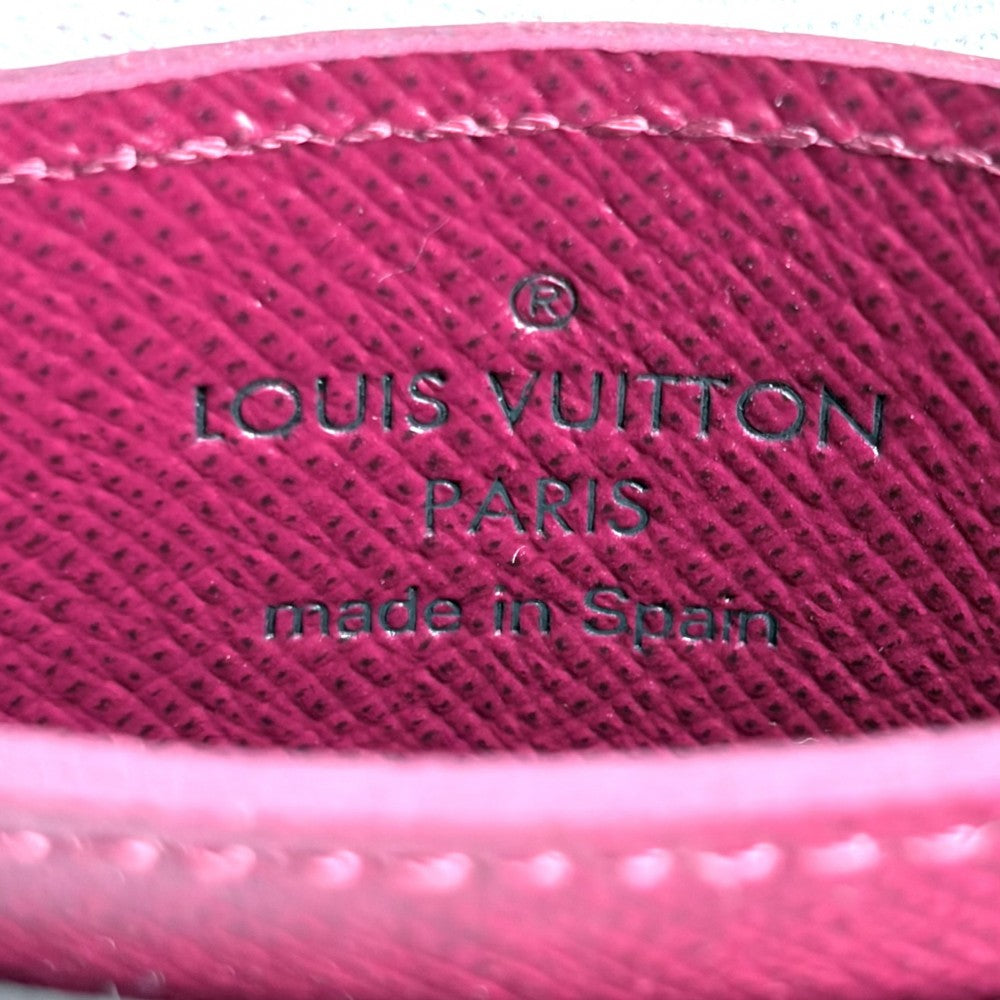 LOUIS VUITTON ルイヴィトン カードケース モノグラム ポルトカルト・サーンプル パスケース 小物 M60703 ブラウン 茶 フューシャ レディース【中古品】