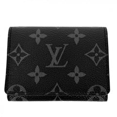 LOUIS VUITTON ルイヴィトン カードケース モノグラムエクリプス アンヴェロップ･カルト ドゥ ヴィジット 名刺入れ 定期入れ 小物 M12874 ブラック 黒 メンズ【中古品】
