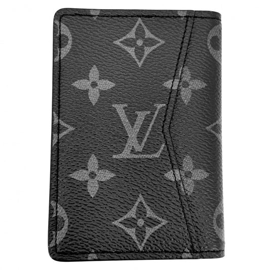 LOUIS VUITTON ルイヴィトン カードケース モノグラムエクリプス オーガナイザードゥポッシュ 名刺入れ 定期入れ 小物 M61696 ブラック 黒 メンズ【中古品】