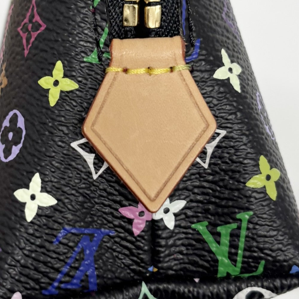 LOUIS VUITTON ルイヴィトン ポーチ モノグラムマルチカラー ポシェットコスメティック 化粧ポーチ 小物入れ M47355 モノグラムマルチカラー ブラック 黒 マルチカラー ゴールド金具 レディース【中古品】