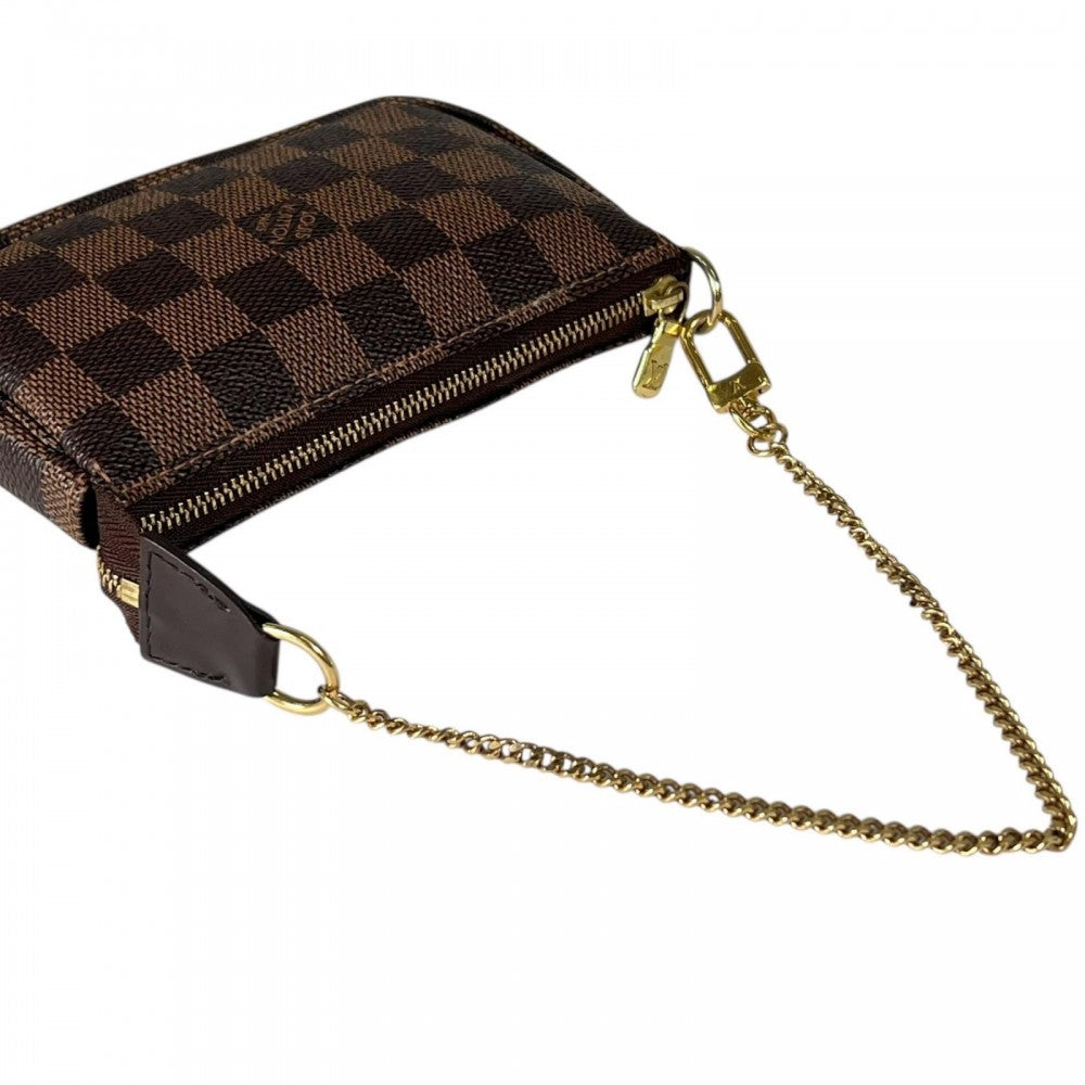 LOUIS VUITTON ルイヴィトン ポーチ ｱｸｾｿﾜｰﾙ N58009 ダミエキャンバス ブラウン 茶 ゴールド金具 レディース【中古品】