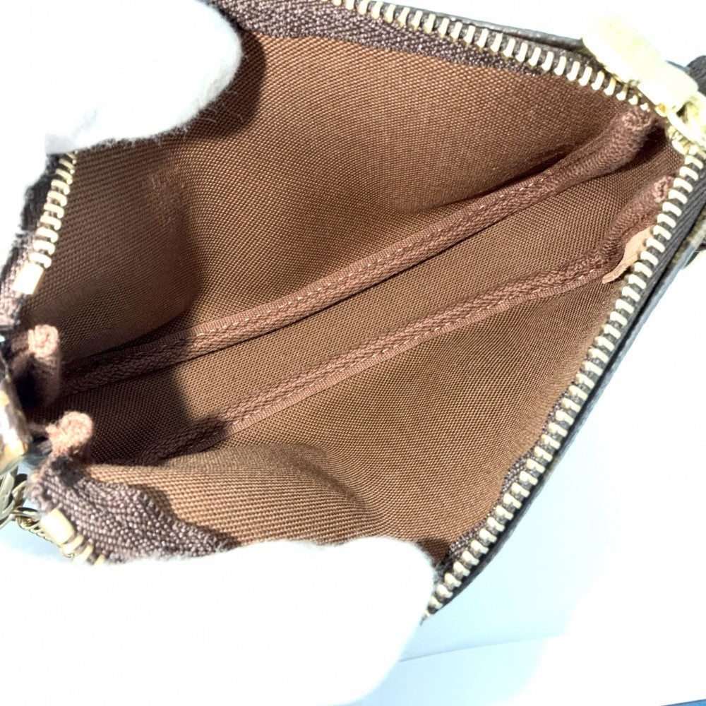 LOUIS VUITTON ルイヴィトン ハンドバッグ モノグラム ミニポシェットアクセソワール アクセサリーポーチ Mini Pochette Accessoires M58009 ブラウン 茶 ゴールド金具 レディース【中古品】