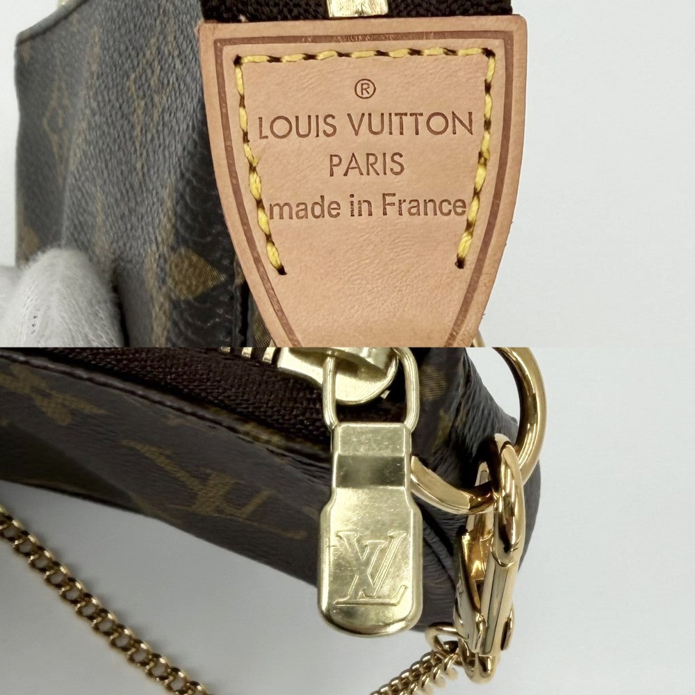 LOUIS VUITTON ルイヴィトン ハンドバッグ モノグラム ミニポシェットアクセソワール アクセサリーポーチ Mini Pochette Accessoires M58009 ブラウン 茶 ゴールド金具 レディース【中古品】
