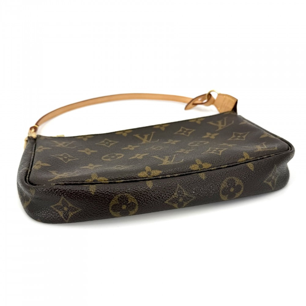 【開店SALE】 LOUIS VUITTON ルイヴィトン ハンドバッグ ポシェットアクセソワール アクセサリーポーチ ミニバッグ M51980 モノグラムキャンバス ブラウン 茶 ゴールド金具 レディース【中古品】