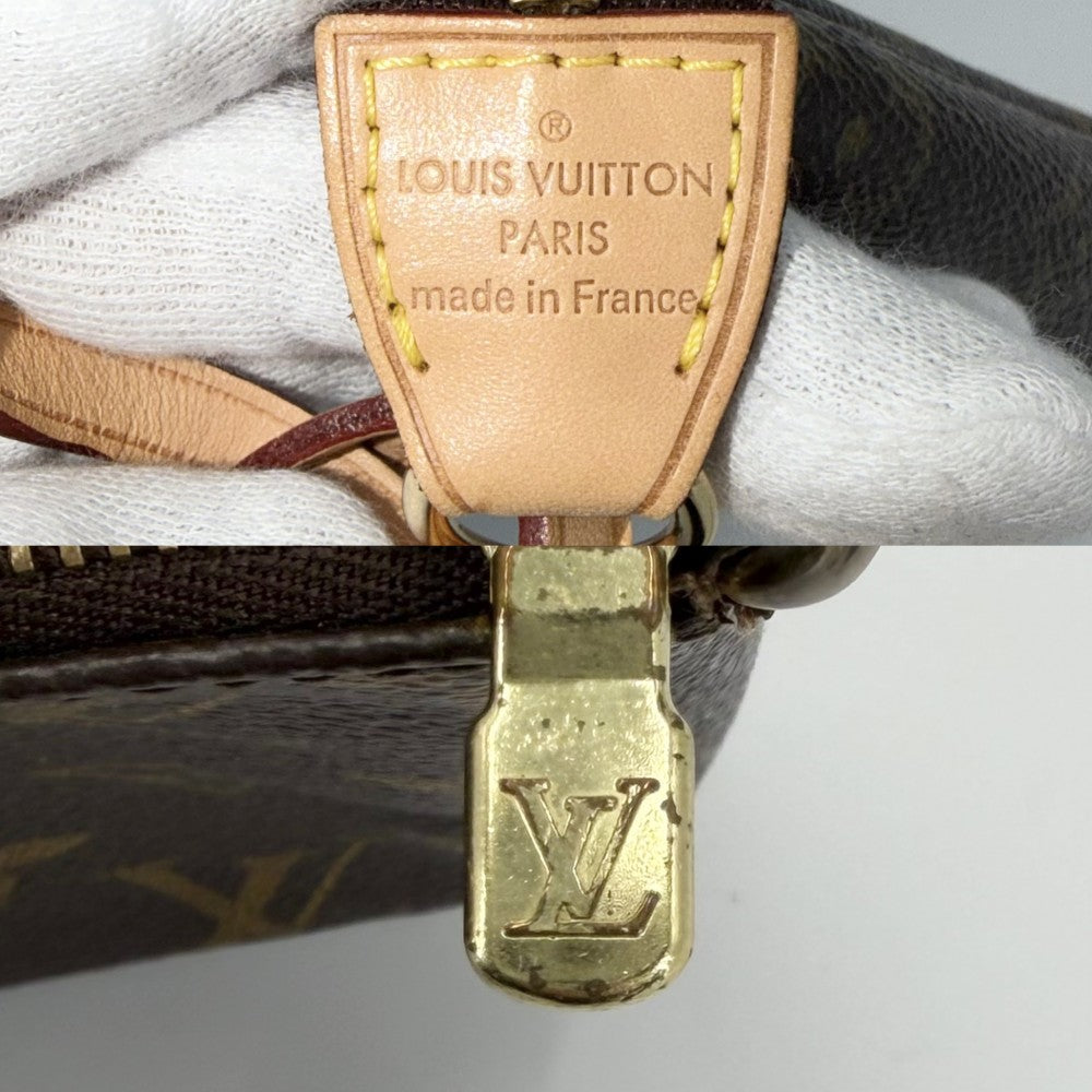 【開店SALE】 LOUIS VUITTON ルイヴィトン ハンドバッグ ポシェットアクセソワール アクセサリーポーチ ミニバッグ M51980 モノグラムキャンバス ブラウン 茶 ゴールド金具 レディース【中古品】